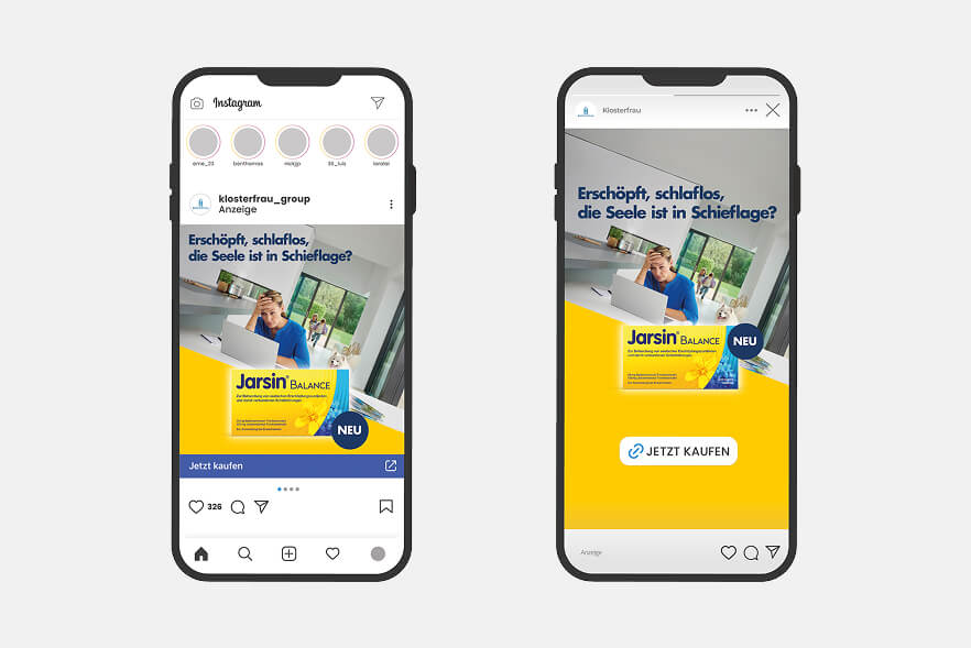 Jarsin® Balance Social Media Ads (Feed & Story)